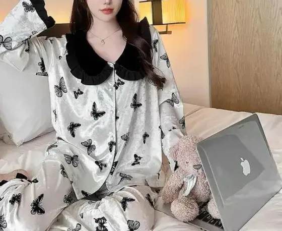 Pyjama en velours H179